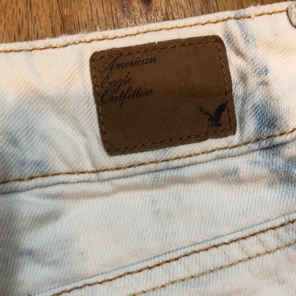 White and light blue American Eagle tiedye shorts - Picture 8 of 8